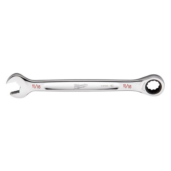 Llave combinada de trinquete con punta en I SAE de 11/16 pulg. X 11/16 pulg. de Milwaukee, 1,52 pulg. de largo, 1 pieza