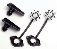 Dial 3/4 in. H X 4-3/4 in. W Black Polypropylene Corner Wire Latch