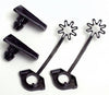 Dial 3/4 in. H X 4-3/4 in. W Black Polypropylene Corner Wire Latch