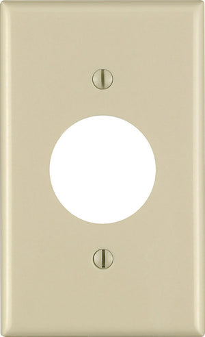 Leviton Ivory 1 gang Plastic Outlet Wall Plate 1 pk (Pack of 25)
