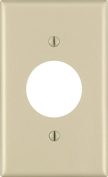 Leviton Ivory 1 gang Plastic Outlet Wall Plate 1 pk (Pack of 25)