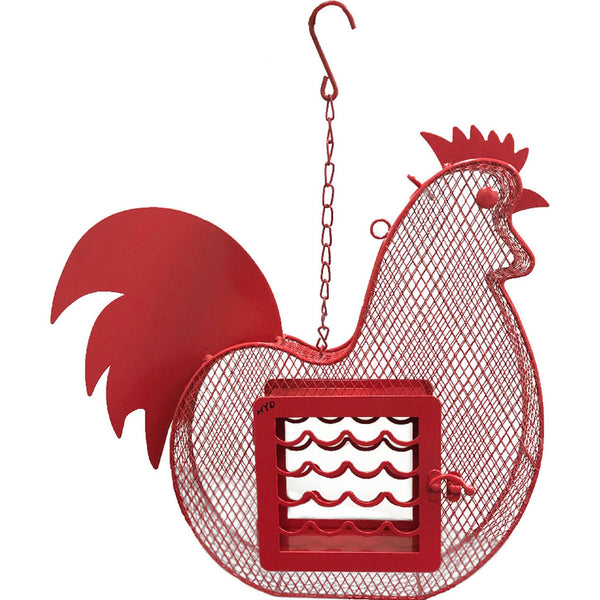 Comedero para gallos con sebo y semillas