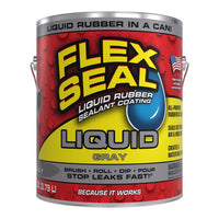 Flex Seal Family of Products Flex Seal Gray Liquid Rubber Sealant Coating 128 fl. oz.