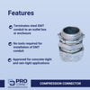 Sigma Electric ProConnex 3/4 in. D Die-Cast Zinc Compression Connector For EMT 25 pk