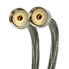 Fluidmaster 3/4 in. Hose Thread X 3/4 in. D Hose Thread 60 in. Braided Stainless Steel Washing Machi (Pack of 10)