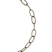 Koch Industries #10 Antique Brass Gold Steel Decorative Chain .175 in. D 600 in. - Open Box