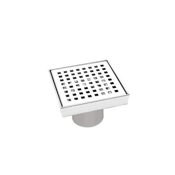 SQR SHOWER DRAIN CH 4"D