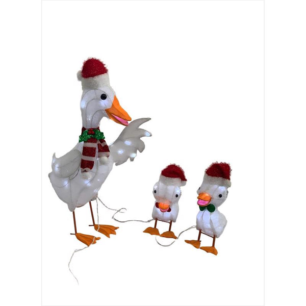Decoración de jardín Celebrations con patos de tela de 30 in.