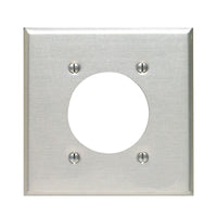 Leviton Silver 2 gang Aluminum Single Outlet Wall Plate 1 pk - Deal of The Week