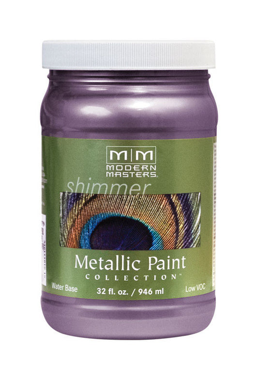 Modern Masters Shimmer Satin Lilac Metallic Paint 1 qt (Pack of 4).