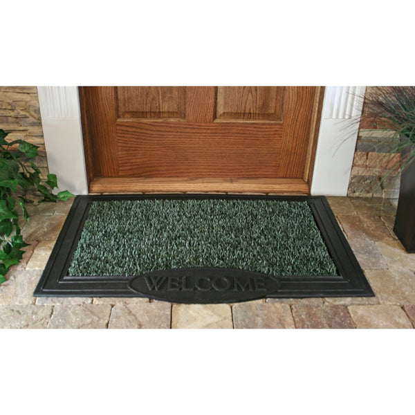 Grassworx Clean Machine Astroturf Door Mat, 18 in. X 30 in.