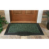 GrassWorx Clean Machine 36 in. L X 24 in. W Evergreen Welcome Polyethylene/Rubber Door Mat