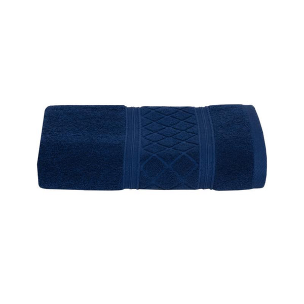 Toalla de baño de algodón azul marino Sttelli Radiance, 1 pieza (paquete de 6)