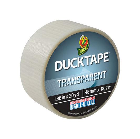 Duck Transparent Duct Tape, 1.88 in. x 20 yd.