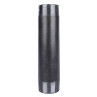 STZ Industries 1-1/2 in. MIP each X 1-1/2 in. D MIP Black Steel 10 in. L Nipple - Open Box