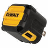 DeWalt NeverBlock Black/Yellow 2-Port Worksite USB Charger for Any USB-Powered Device