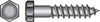 Hillman 1/4 in. X 5 in. L Hex Stainless Steel Lag Screw 10 pk