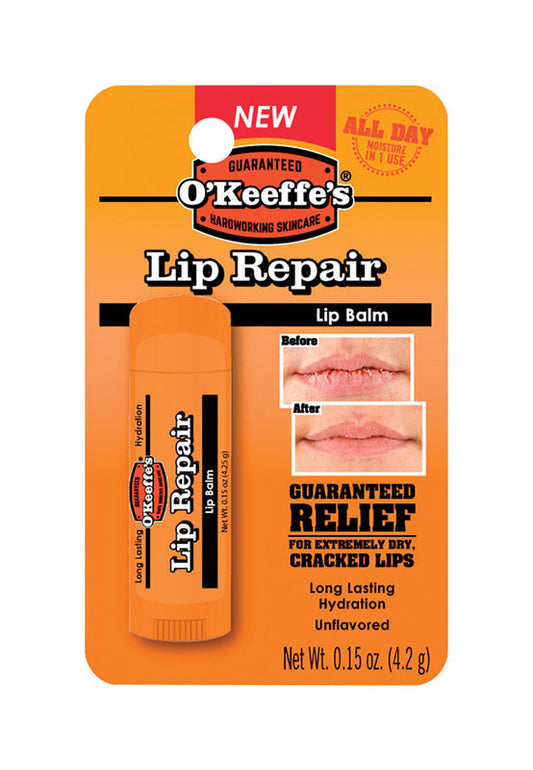 O'Keeffe's Original Lip Repair No Scent Lip Balm 0.15 oz. 1 pk (Pack of 6)