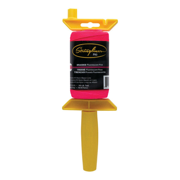 Stringliner Pro Braided Mason Line and Reel 250 ft. Pink