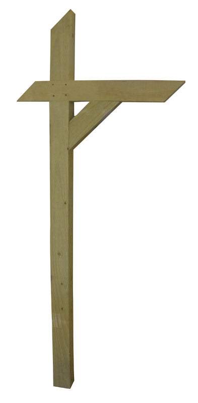 Rocky Top 72 in. Natural Green Pressure Treated Pine Mailbox Post
