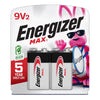 Energizer Max 9-Volt Alkaline Batteries 2 pk Carded (Pack of 6)
