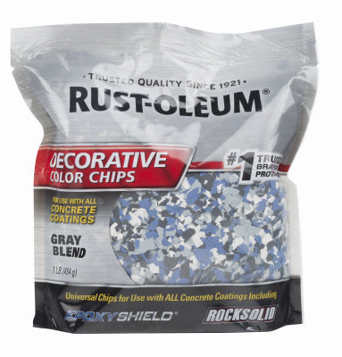 Rust-Oleum  Glacier Gray  Decorative Color Chips  1 lb.