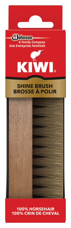Kiwi Leather Brown Shoe Shine Brush