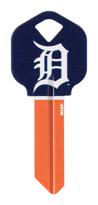 Hillman Detroit Tigers Painted Key House/Office Universal Key Blank Single (Pack of 6).