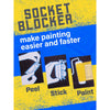 Socket Blocker 1.88 in. W X 4 in. L Clear High Strength Mask and Peel 30 pk
