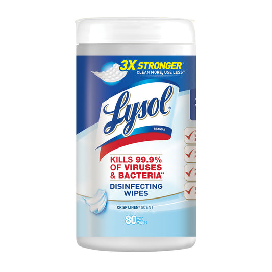 Lysol Fiber Weave Disinfecting Wipes 80 pk (Pack of 6)
