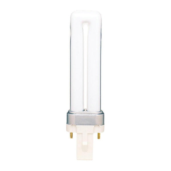 Bombilla fluorescente compacta Westinghouse TT de 7 W y 5,38 in de largo, blanca cálida, tubular, 2700 K, paquete de 1