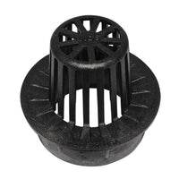 NDS 4 in. Black Round Polyolefin Atrium Grate