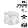 BK Products 1/2 in. FPT Galvanized Malleable Iron Cap (Pack of 5)