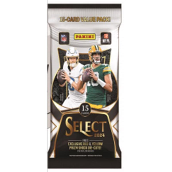 Panini NFL 2024 Select Football Fat Pack Trading Cards Multicolored 15 pc (Pack of 12)
