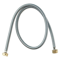 PlumbCraft 3/4 in. Female X 3/4 in. D Female 4 ft. Braided Stainless Steel Washing Machine Hose