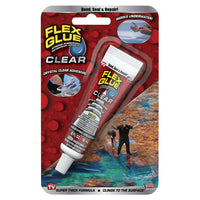 Flex Seal Family of Products Flex Glue MINI Clear Rubberized Waterproof Adhesive 0.6