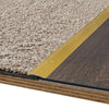 M-D BUILDING PRODUCTS 0.3 in. H X 1.38 in. W X 72 in. L Satin Brass Aluminum Carpet Trim