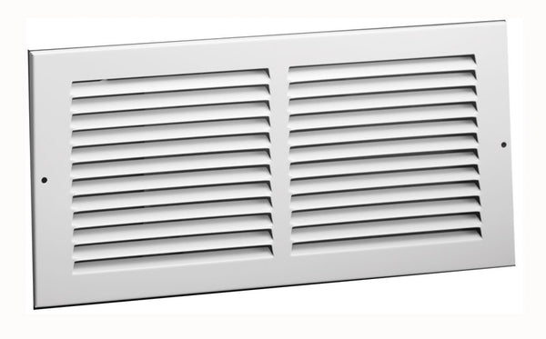 Tru Aire 8 in. H X 10 in. W 1-Way Powder Coat White Steel Return Air Grille - Deal of The Week