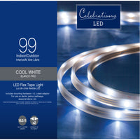 Celebrations LED Cool White 99 ct Rope Christmas Lights 16.4 ft.