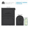 Architectural Mailboxes Oasis Classic Galvanized Steel Post Mount Black Mailbox