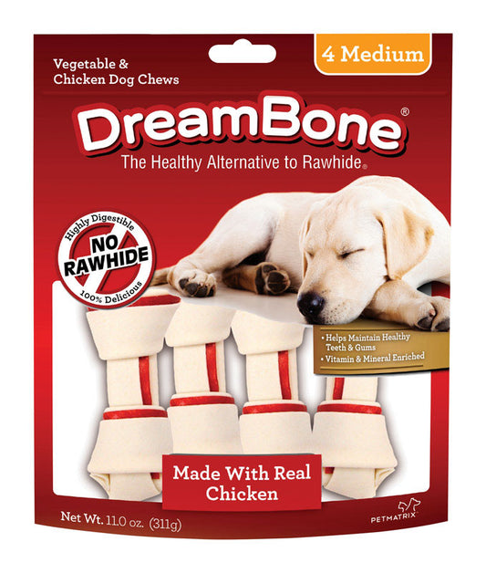 DreamBone Chicken/Vegetables Chews For Dogs 11 oz 4 pk
