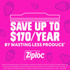 Ziploc Food Storage Bag 48 pk Clear (Pack of 9)