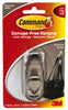 3M Command 3-1/4 In. L Brushed Nickel Metal Medium Forever Classic Coat/Hat Hook 3 Lb. Capacity