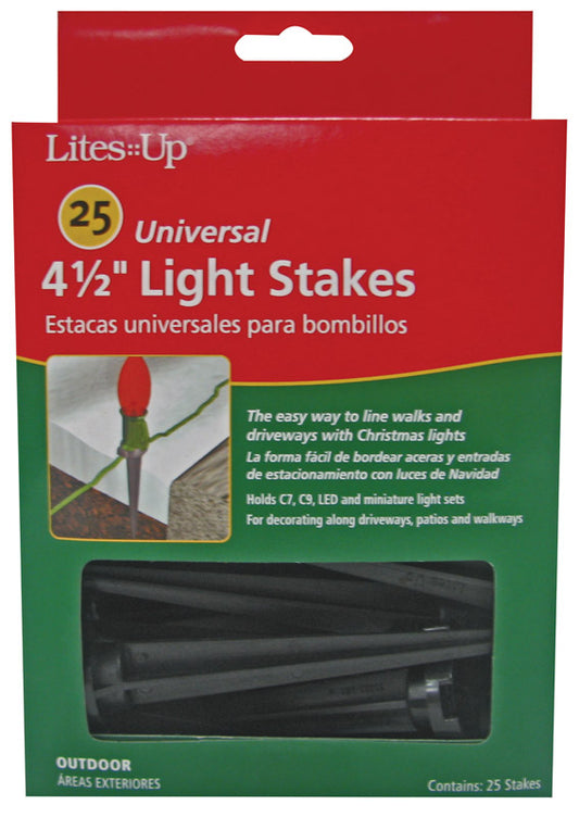 Dyno Black Plastic Non-Electric Universal Light Stakes 4-1/2 L in. (Pack of 24)