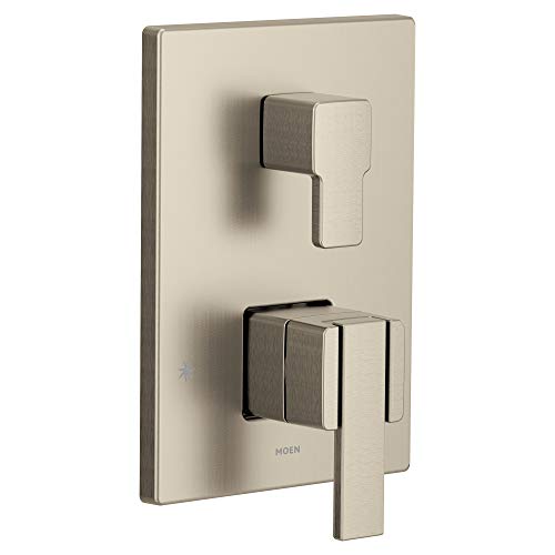 Brushed Nickel M-CORE 3-Series With Integrated Transfer Valve Trim