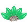 Celebrations Incandescent C7 Green 4 ct Replacement Christmas Light Bulbs 0.08 ft.