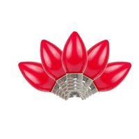 Celebrations Incandescent C7 Red 4 ct Replacement Christmas Light Bulbs 0.08 ft.