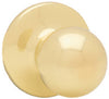 Kwikset  Polo  Polished Brass  Steel  Passage Door Knob  3  Right or Left Handed