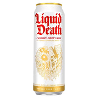 Liquid Death Cherry Sparkling Natural Mineral Water 19.2 fl. oz. 1 pk (Pack of 24)