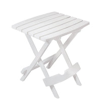 Adams Quik-Fold White Rectangular Resin Folding Side Table - Open Box